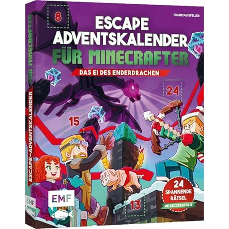 MVW Wildschütz Escape- Buch-Adventskalender für Minecrafter: Das Ei des Enderdrachen - Adventurerlebnis mit Escape-Elementen für eine spannende Weihnachtszeit – Bild 3