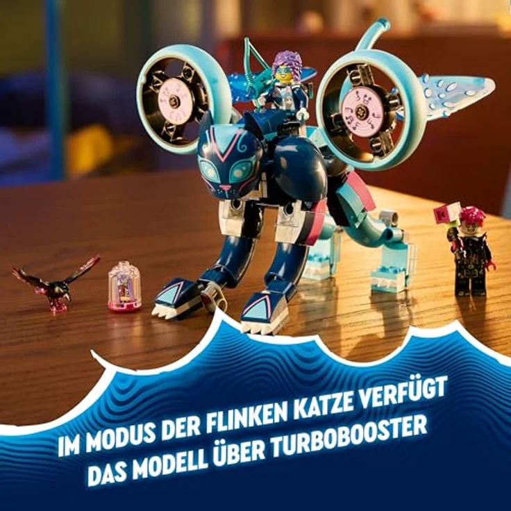LEGO DREAMZzz 2-in-1 Zoeys Katzenmotorrad, Fantasie-Spielset für Kinder ab 7 Jahren, mit drehbaren Rädern und Minifiguren - Preisvergleich – Bild 5