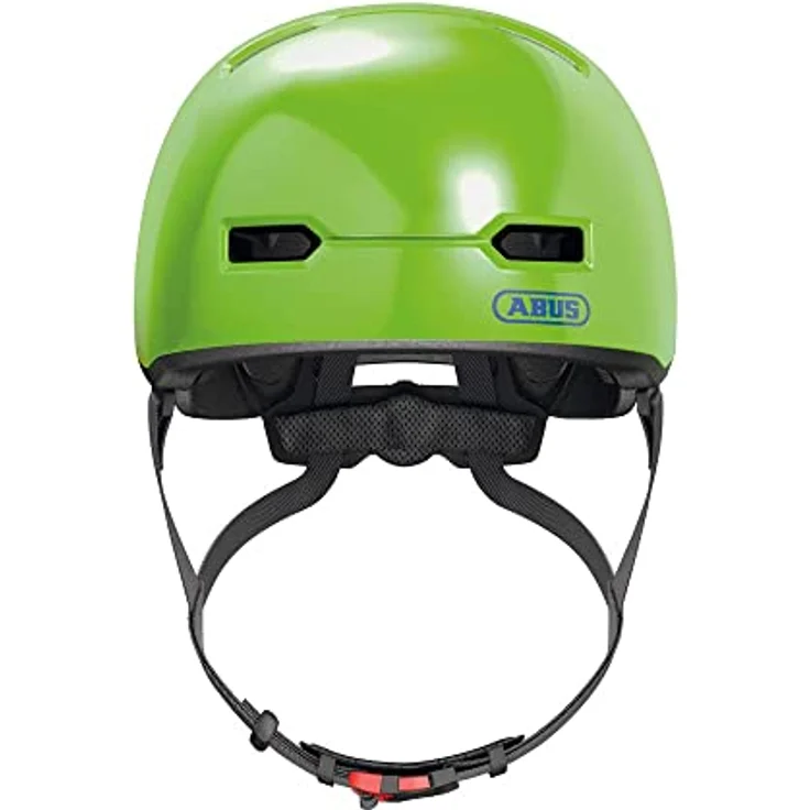 ABUS Kinderhelm Skurb Kid - robuster Fahrradhelm im Skater-Look mit Platz für einen Zopf - Grün Glänzend, Größe S – Bild 2