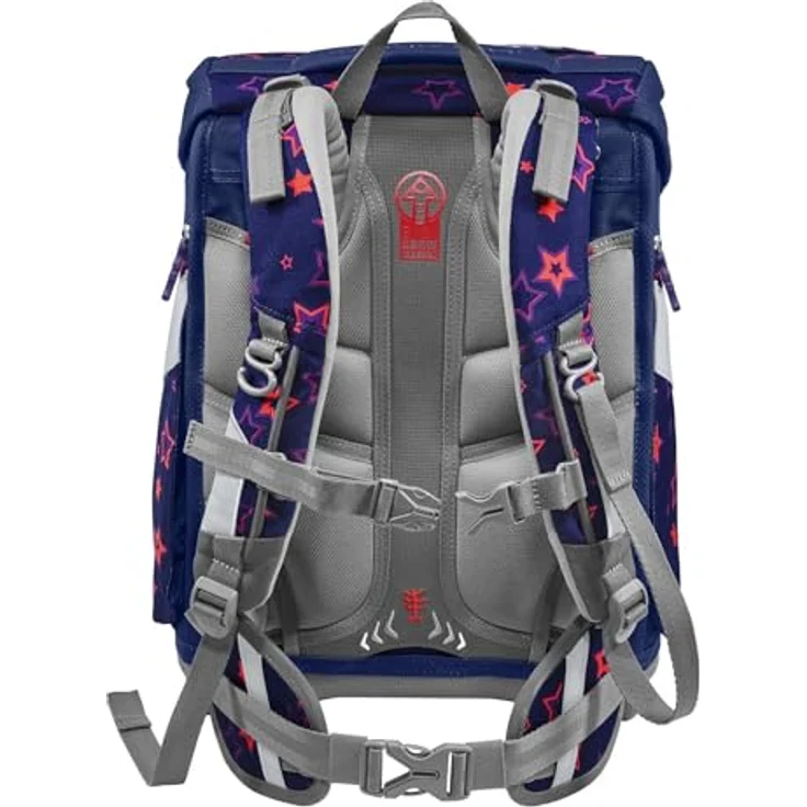 Step by Step Schulranzen-Set Space Shine „Pegasus Night Nuala“ 5-teilig, ergonomischer Tornister mit Reflektoren, höhenverstellbar mit Hüftgurt, Grundschule, 1. Klasse, 20L, lila-rosa – Bild 4
