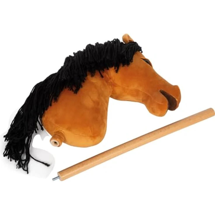 Small Foot Steckenpferd Hobby Horse Melodie, braun, inkl. Halfter, Trense & Führstrick, für aktives Hobby Horsing – Bild 12