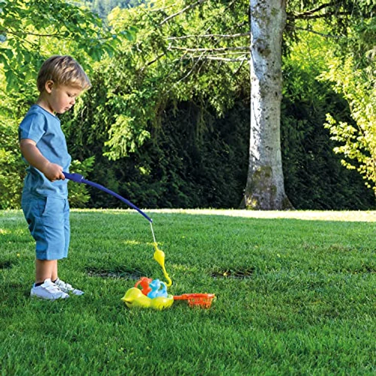 Ecoiffier Sportset 6in1, vielseitiges Outdoor-Sandspielzeug mit Entenangel, Frisbee, Golfspiel, Ballwurf, Ringwurf und Bowling, für Kinder ab 3 Jahren – Bild 8