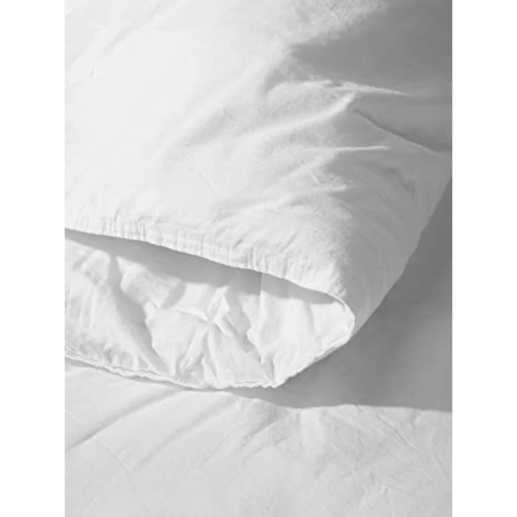 ESSENZA Bettwäsche Guy Weiß, 135x200 + 1x 80x80 cm, 100% Baumwollrenforce, Vintage-Waschung – Bild 3