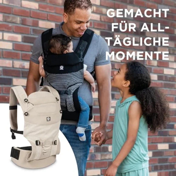 Dooky Babytrage Dooky Carrier Terra Nova, ergonomische Bauchtrage für Baby & Kind mit verstellbarem Sitz und drei Tragepositionen – Bild 2