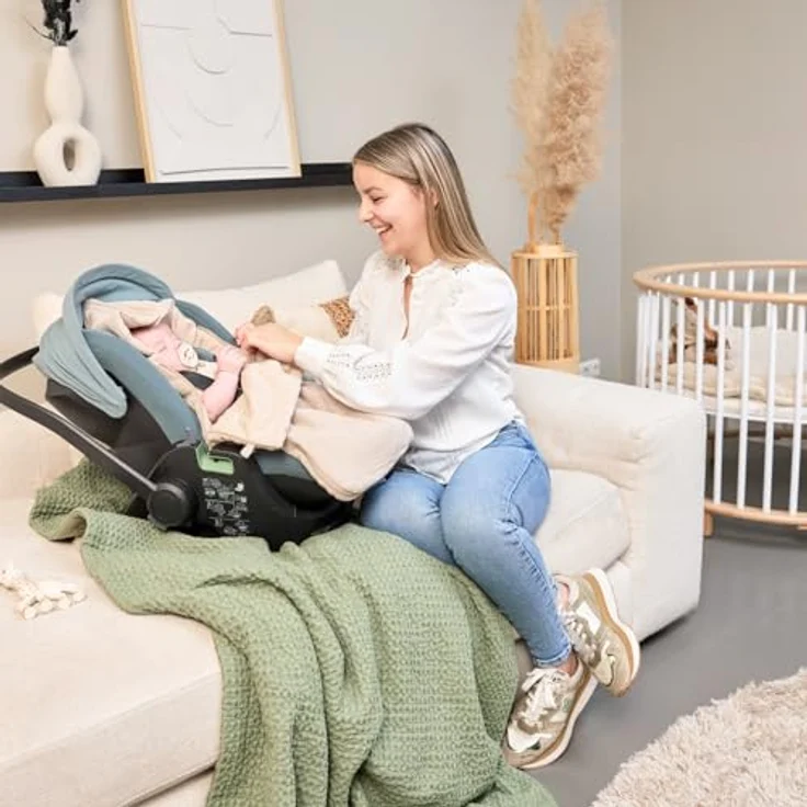 Meyco Baby Fußsack Sand, 100% Baumwolle, 40x82cm, atmungsaktiv und maschinenwaschbar – Bild 5