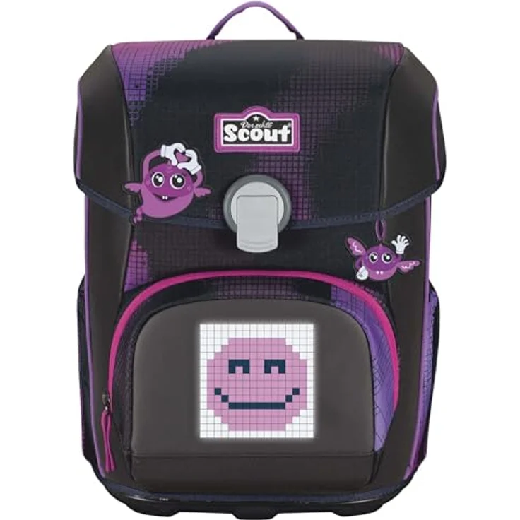 SCOUT Movie Star Neo Set, 4-teiliges Schulranzen-Set mit Pixel-Pad und Bluetooth-Funktion, Pink Pixel – Bild 2