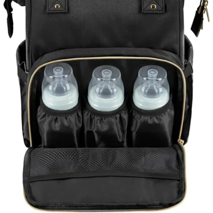 Kikkaboo Wickeltasche Siena, Rucksack mit Wickelunterlage, wasserabweisender Tasche und einstellbarer Grifflänge – Bild 9