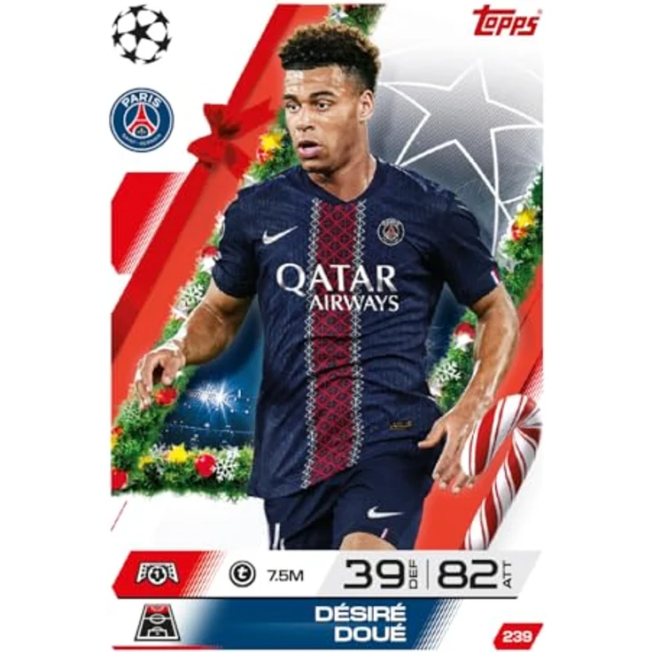 Topps Adventskalender 2025/26, 97 Karten inklusive 24 exklusive Festtags-Edition-Karten und einer Infinity-Karte, mehrfarbig – Bild 4