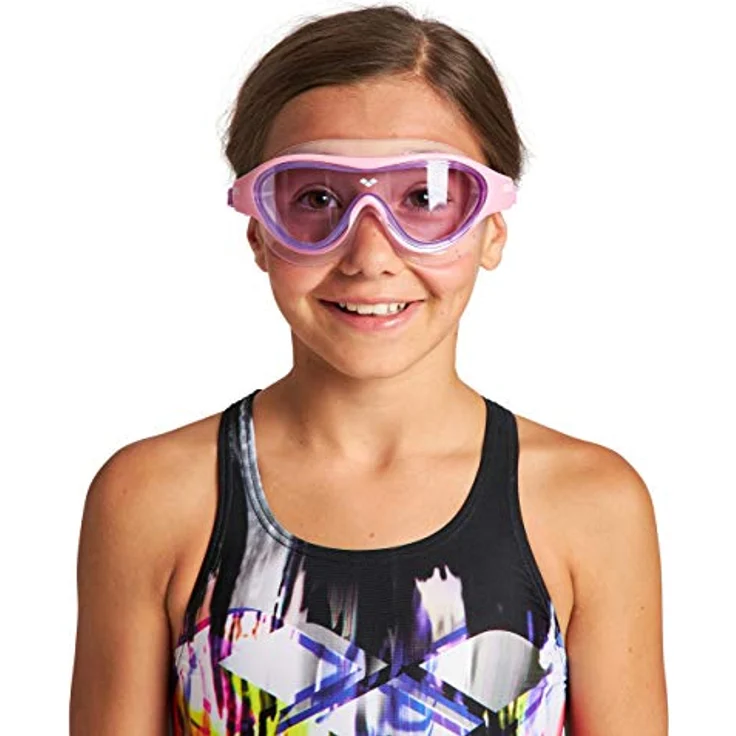 arena The One Mask Junior Anti-Fog Schwimmbrille für Kinder, Schwimmmaske mit Großen Verspiegelten Gläsern, UV-Schutz, Selbstjustierender Nasensteg, Orbit-Proof Dichtungen – Bild 5