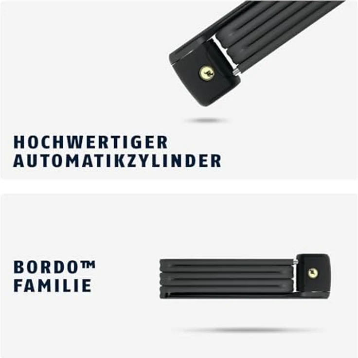 Abus Bordo Lite 6055 Faltschloss 85 cm - Schwarz. – Bild 5