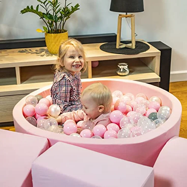 KiddyMoon Spielplatz Aus Schaumstoff Hindernisläufen, Pink – Bild 7