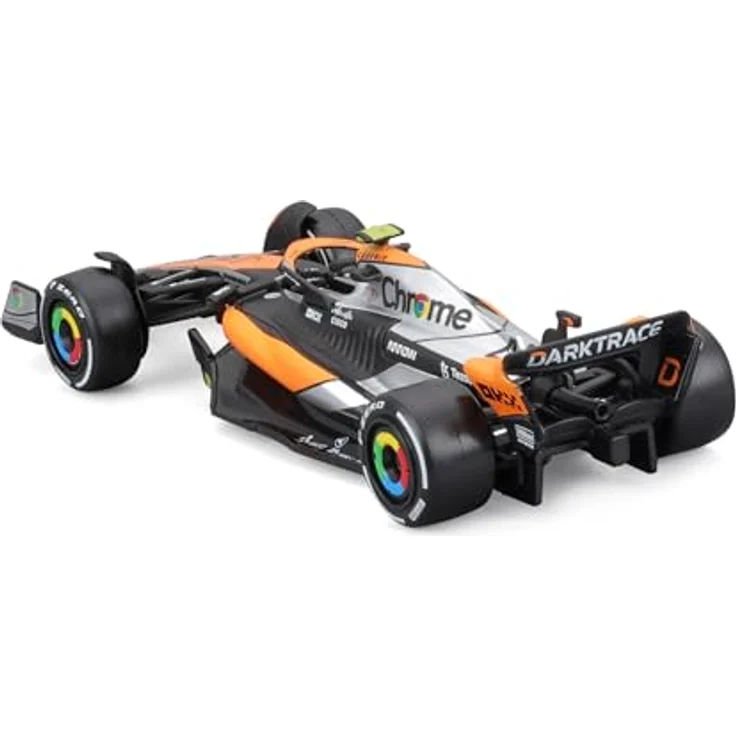Bburago McLaren MCL60 Lando Norris #4 2023, realistisches Modellauto im Maßstab 1:43, offizielle McLaren-Lizenz, empfohlenes Alter 3+ Jahre – Bild 3