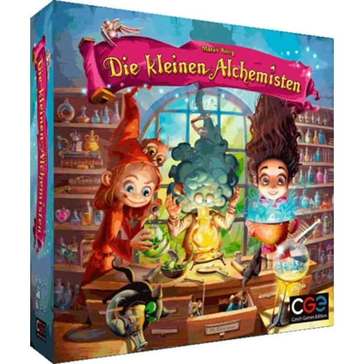 CGE Czech Games Edition Die kleinen Alchemisten, Familienfreundliches Brettspiel mit App-Unterstützung, Deduktionsspiel für 2-4 Spieler, Deutsch – Bild 1