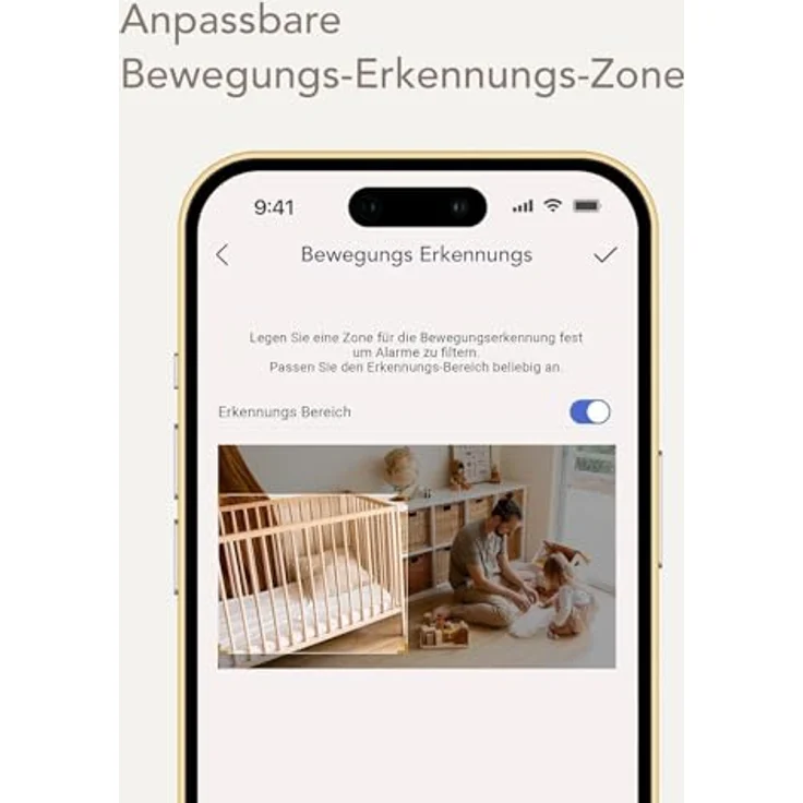 nooie Babyphone mit Kamera, 1080P HD Baby Monitor, WLAN, Gegensprechfunktion, Nachtsicht, Bewegungs- und Geräuscherkennung, kompatibel mit Alexa, 2.4Ghz WiFi, Indoor – Bild 5