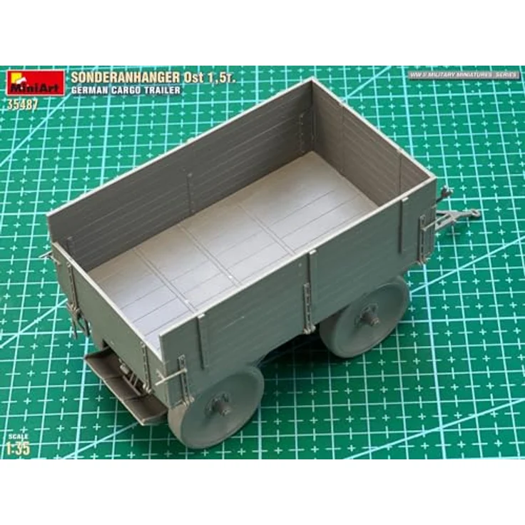 MiniArt 1:35 Dt. Sonderanhänger Ost 1,5t, detailliertes Modellfahrzeug für Sammler – Bild 13