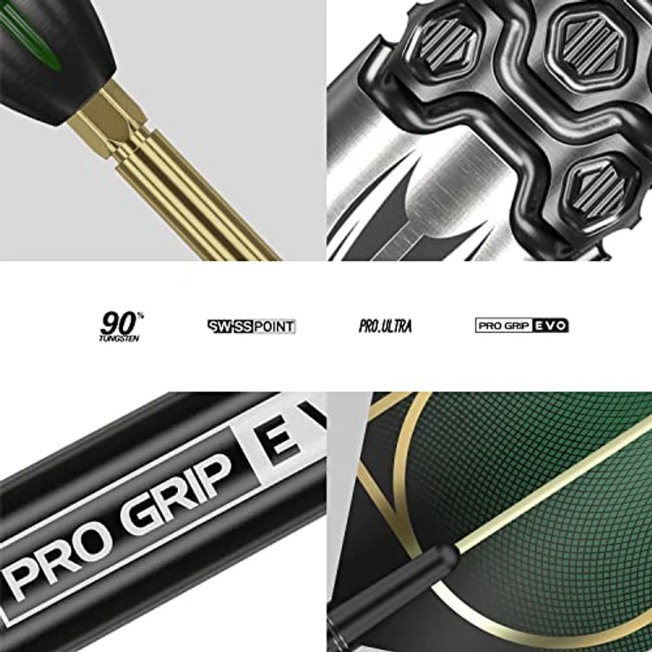 Cult 02 24G 90% Tungsten Swiss Point Steel Tip Darts Set – Bild 5