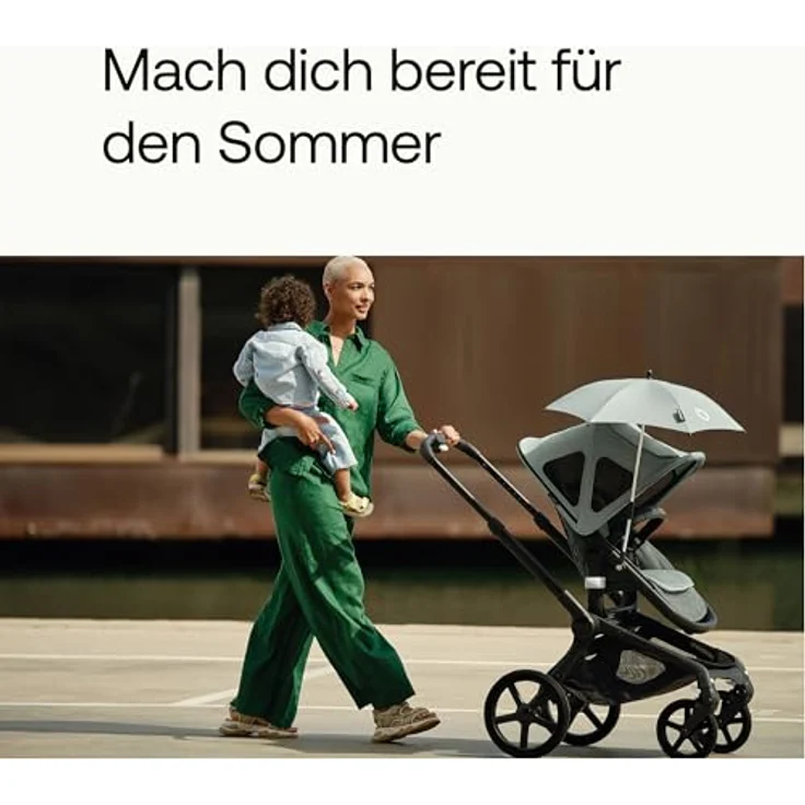 Bugaboo Fox, Cameleon 3, Lynx Sonnendach mit Lüftungsfenstern, ausziehbar für zusätzlichen und optimalen Sonnenschutz, wasserabweisend, Schwarz – Bild 8
