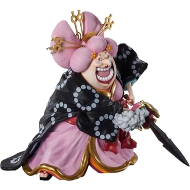 TAMASHII NATIONS - One Piece - Charlotte Linlin (Oiran Olin Battle of Monsters on Onigashima), Bandai Spirits Figuarts Zero, Sammelfigur - Big Mom Piraten Anführerin in Oiran-Olin-Form, bunt