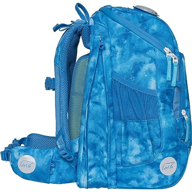 Beckmann Active Air FLX Space Mission, Schulrucksack Set (6tlg., blau) mit Laptopfach, Sportrucksack, Federmappe und Regenhülle – Bild 6