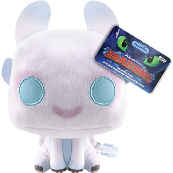 Funko Pop! Plush: HTTYD – Light Fury, 17,78 cm Plüschtier, offizielles Merchandise für Kinder und Erwachsene, perfektes Geschenk zu besonderen Anlässen