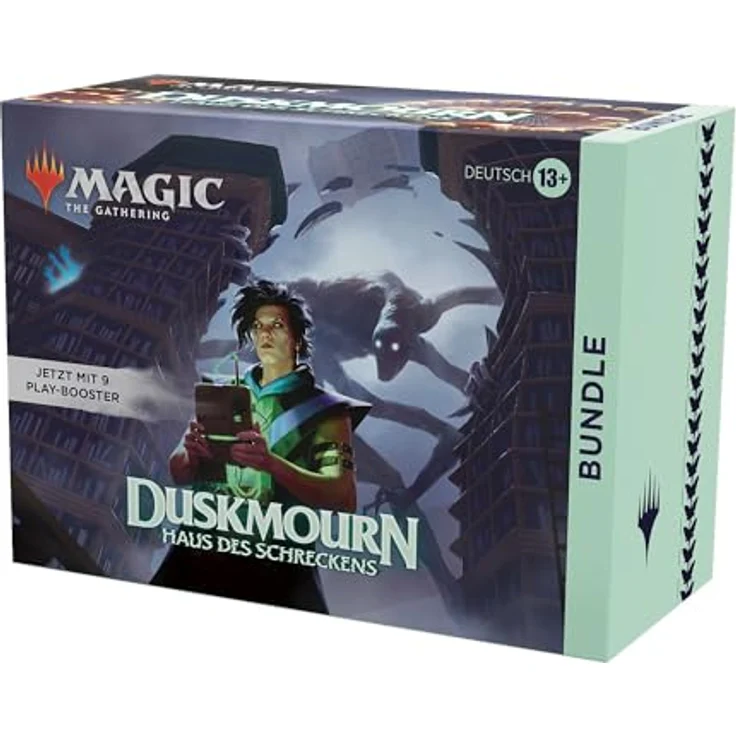 Magic: The Gathering Duskmourn: Haus des Schreckens Bundle (Deutsche Version) - Gruselige Karten, exklusives Zubehör und foilierte Länderkarten