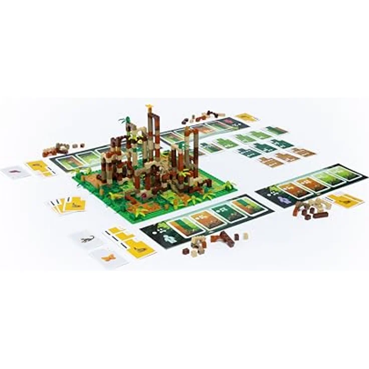 Asmodee Lego Monkey Palace, offizielles Gesellschaftsspiel für 2-4 Spieler, Bananenpunkte sammeln und bauen, ab 10 Jahren, 45 min Spielzeit – Bild 4