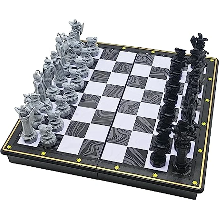 Lexibook Harry Potter Magnetisches Tischschach, Faltbares Schachspiel für 2 Spieler, tragbar und stabil mit magnetischen Figuren, 33 cm x 23,7 cm – Bild 1