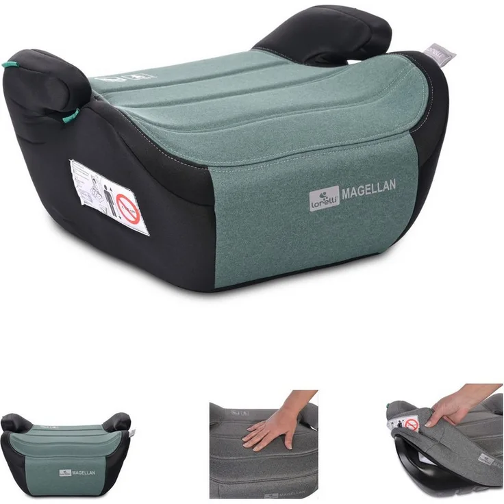 Lorelli Kindersitzerhöhung Sitzerhöhung i-Size Magellan, Bezug waschbar, Booster, für Kinder 125-150cm, bis 36 kg