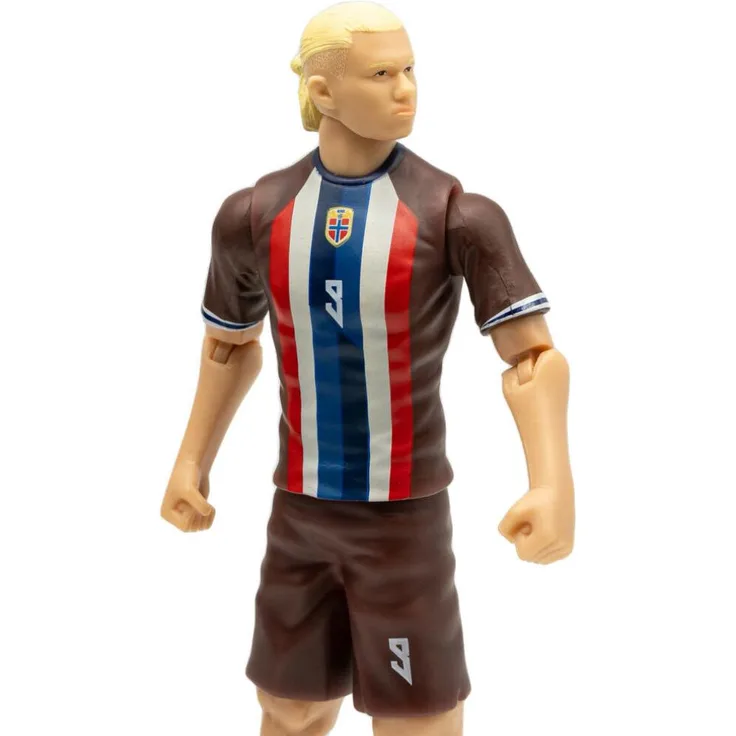 Banbotoys Manchester City Haaland Actionfigur, 20 cm, bewegliche Gelenke im norwegischen Nationaltrikot