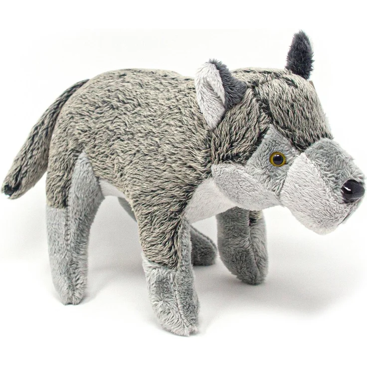 Cornelißen Kuscheltier Wolf flauschig, 20 cm, umweltbewusst und kuschelig weich