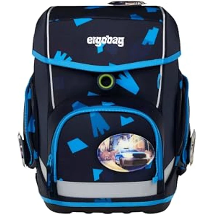 ergobag cubo Set 5-teilig, ergonomischer Schulrucksack für 1. Klasse, wasserfest, standfest, mit individuellen Kletties, für Jungen und Mädchen – Bild 2