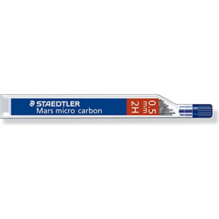 STAEDTLER Mars micro 0,5mm Bleistift, Feinmine 2H, bruchfest und gut radierbar, VE 12 Stück – Bild 1