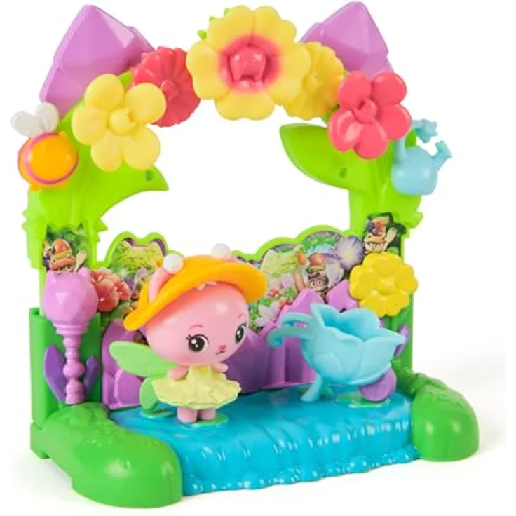 Gabby's Dollhouse Gabby’s Dollhouse: Der Film – Queen Kitty Fees Kristall Garten Balkon, mit Kitty Fee Figur & Zubehör, für Kinder ab 3 Jahren