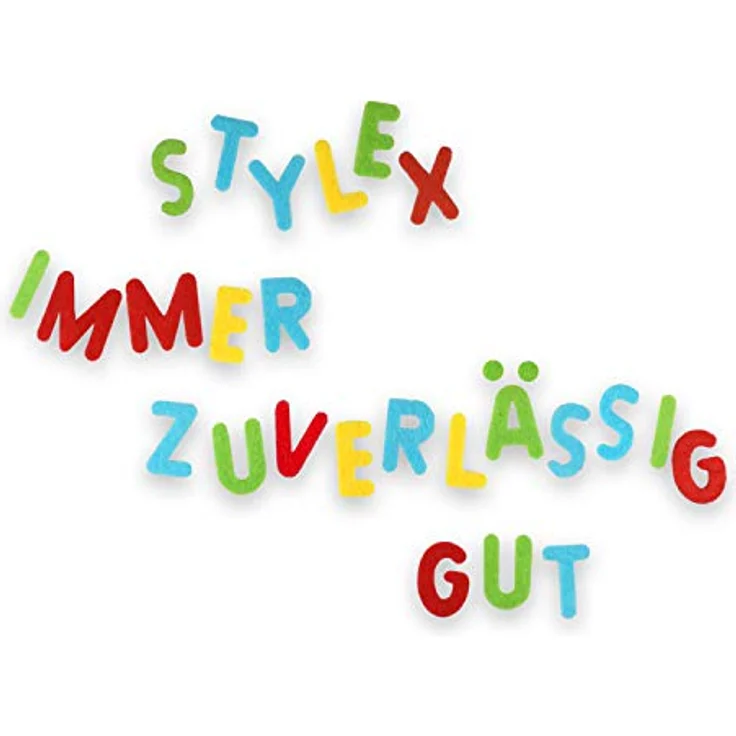 Stylex Filz Buchstaben, 72 Stück Set – Bild 2