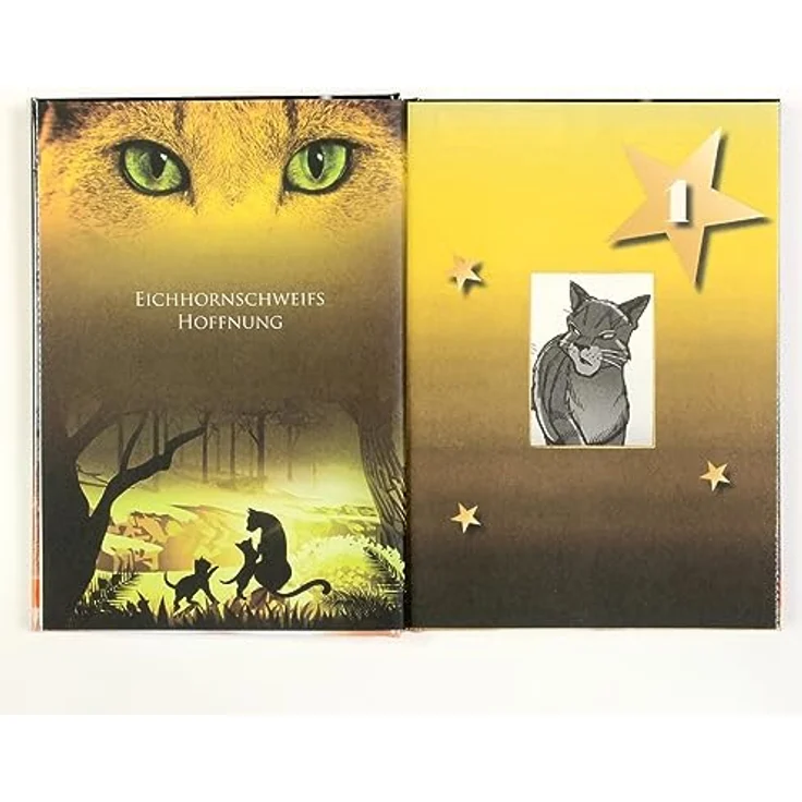 Beltz & Gelberg Warrior Cats Adventskalenderbuch, interaktives Buch mit unveröffentlichten Manga und Spielen – Bild 4