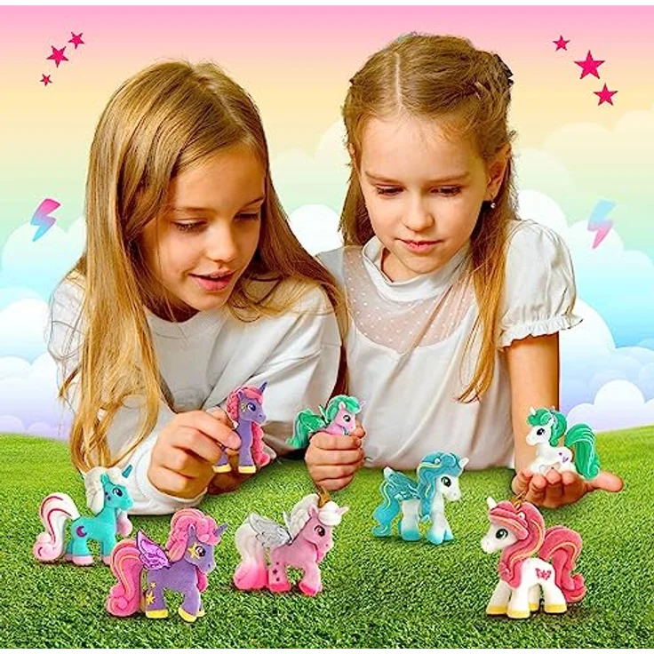 CRAZE Magic PONYS 6er Set, Sammelfiguren mit Tattoos und Zubehör, 6 stylische Ponys aus Ponydale – Bild 4