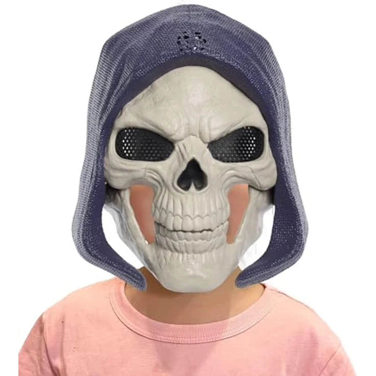 Mattel GmbH Verkleidungsmaske Masters of the Universe Skeletor, mit 6 Sprüchen und leuchtenden Augen, für Kinder ab 6 Jahren – Bild 4