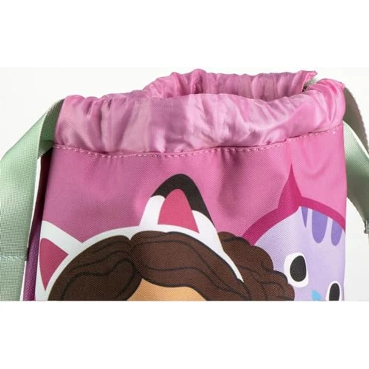 Gabby's Dollhouse Turnbeutel StyleBag, strapazierfähiger Sport- und Fitnessbeutel für Schule & Freizeit, leicht und reißfest – Bild 3