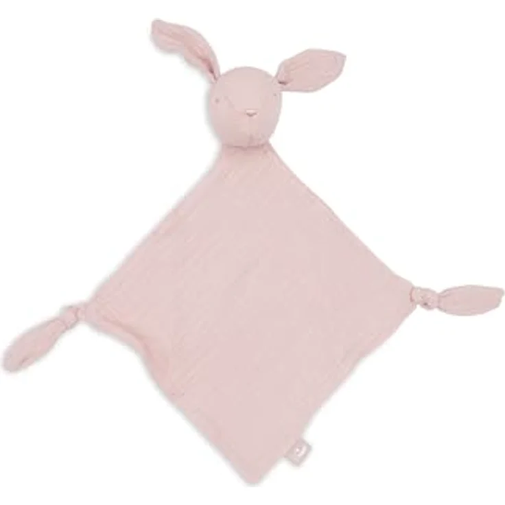 Jollein Schmusetuch Baby - Bunny Ears, Wild Rose - 100% Baumwolle - Altrosa – Bild 1