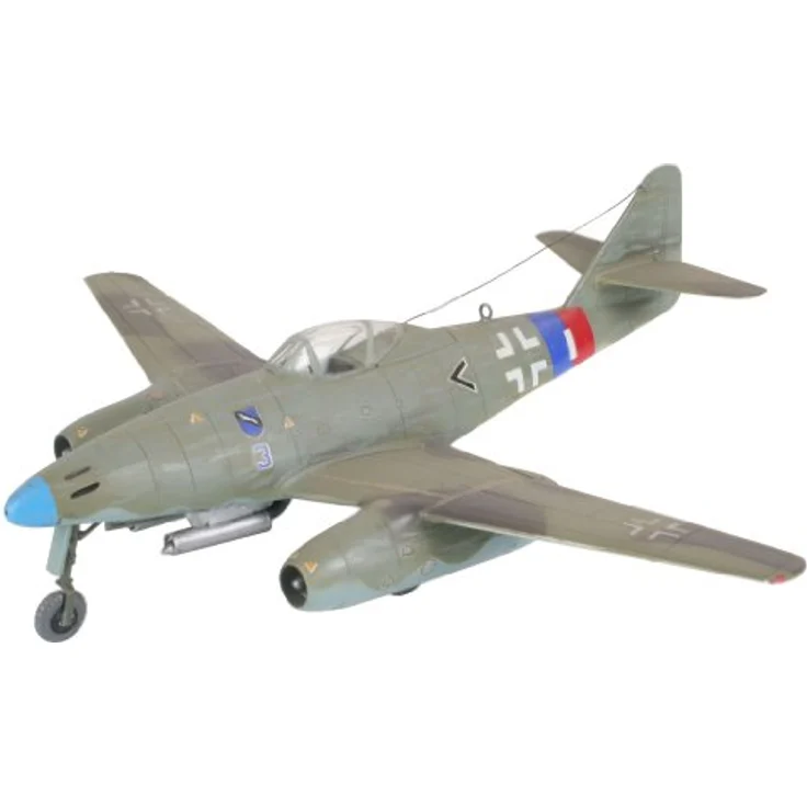 Revell Modellbau Set Messerschmitt Me 262 A1a, detaillierter Modellbausatz mit zwei Versionen, inklusive Farben, Kleber und Pinsel – Bild 3