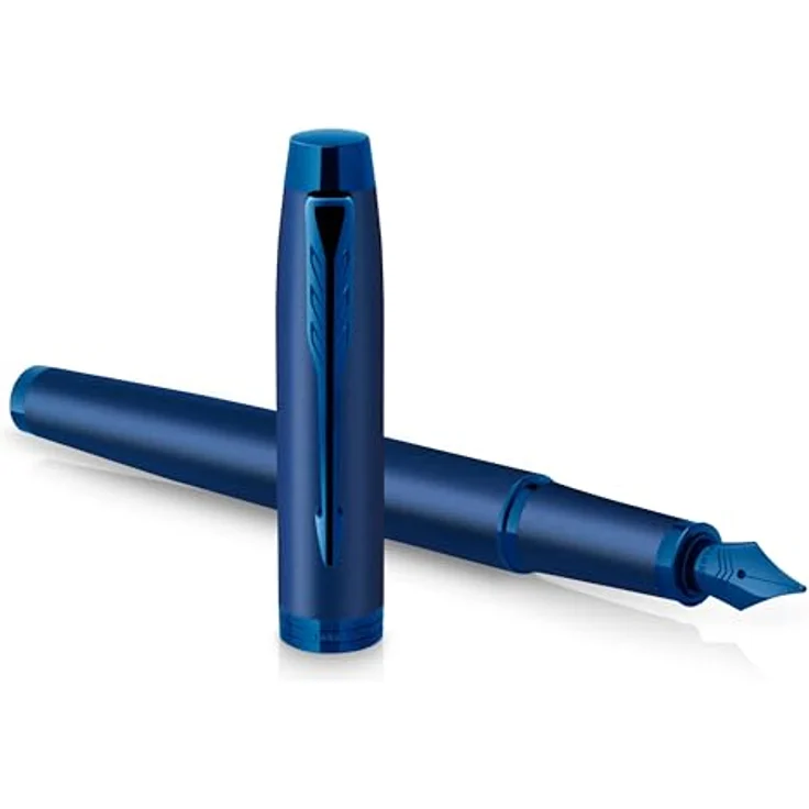 Parker Pen IM Stylus Pen, Füllfederhalter mit vollmetallischem Körper, blau, inklusive Geschenkbox – Bild 1