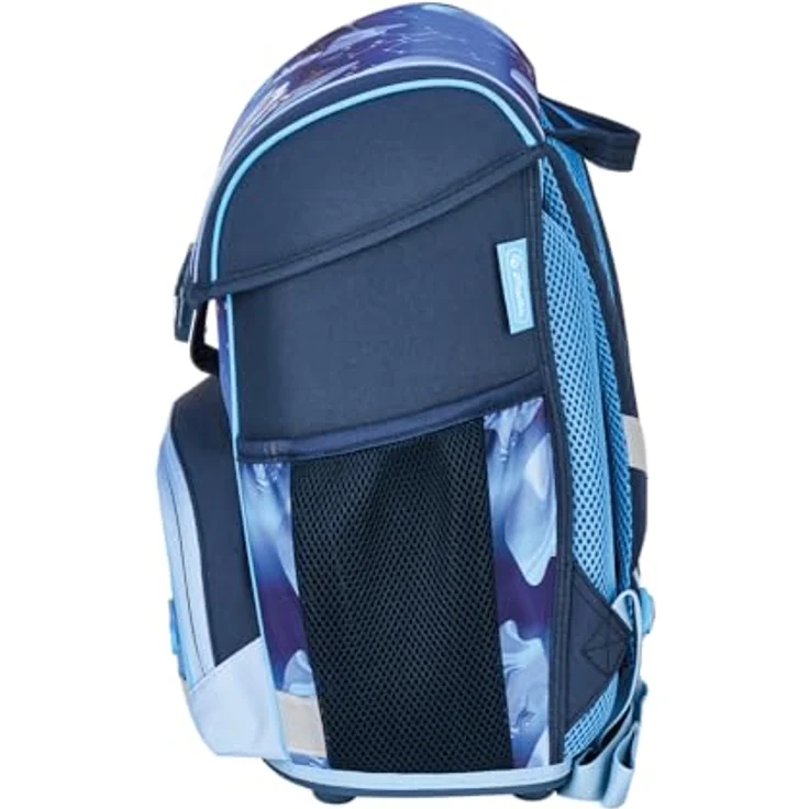 Herlitz Schulranzen Set Loop Plus Cosmic Explorer, 10-teiliges Set für Jungen, blau, ergonomisch und wasserabweisend, geeignet für Grundschule Klasse 1-4 – Bild 3