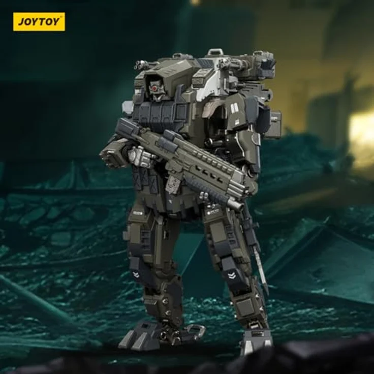 JOYTOY Dark Source Actionfigur APOC Series Razor Stealth/Night Ops Mech, 17 cm, hochdetailliert und vollständig beweglich mit austauschbaren Händen und Waffenzubehör – Bild 2
