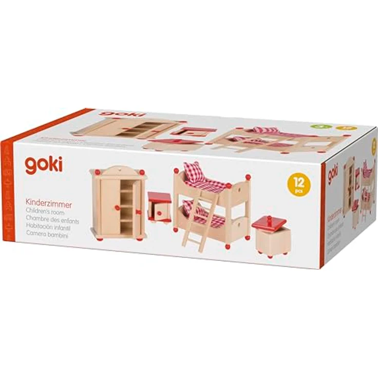 Goki 51953 - Puppenmöbel Kinderzimmer – Bild 6