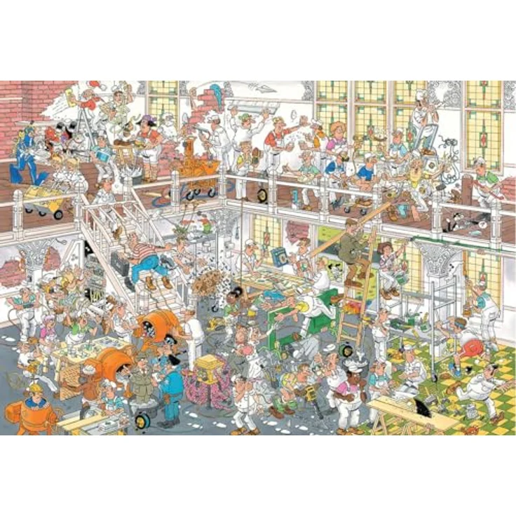 Jan van Haasteren 3000 Teile Puzzle "Der Umbau", umweltfreundlich aus 100% recyceltem Karton – Bild 1