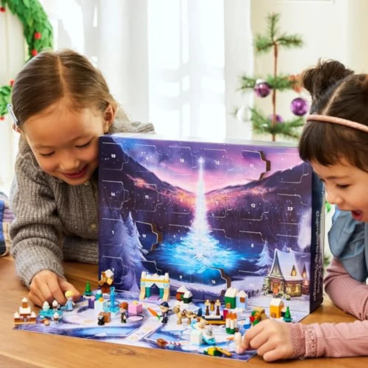 LEGO Adventskalender 2025 (LEGO Disney, 43273), inklusive festlichen Disney-Prinzessinnen-Motiven, für Kinder ab 5 Jahren, handlich und leicht, 415 g – Bild 6