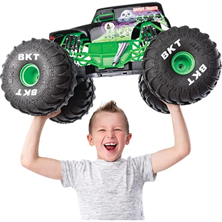 Spin Master 6046198 (20106000) - Monster Jam - XXL RC-Fahrzeug, 60 cm, 1:6, Mega Grave Digger – Bild 3