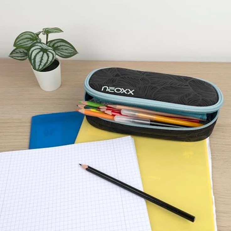 Neoxx Jump Schlamperbox aus recycelten PET-Flaschen, blau - Schulbedarf für Kinder – Bild 4