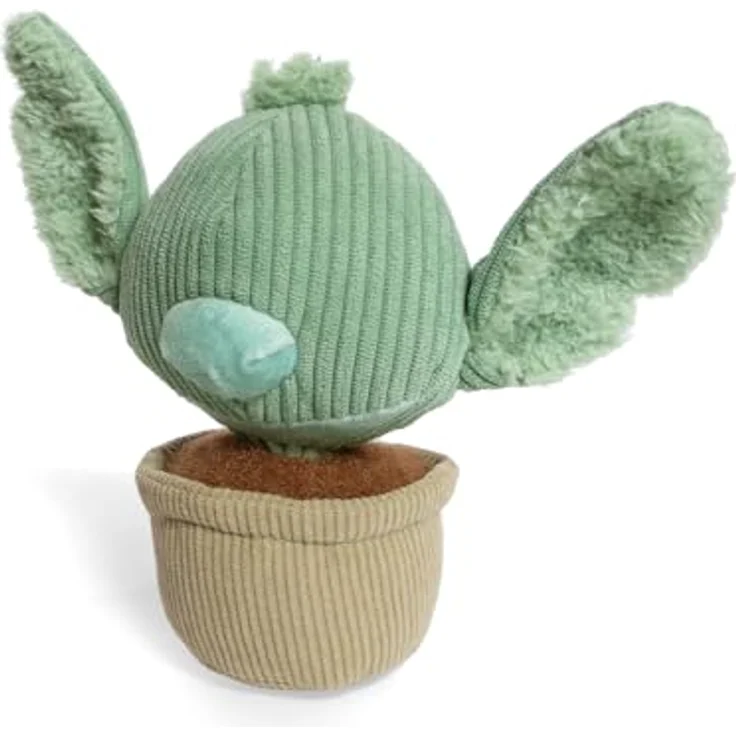 Simba Disney in Bloom Stitch Plüschfigur, stilvolle Dekofigur im pflanzenähnlichen Design, grau-grün, ca. 22 cm – Bild 3