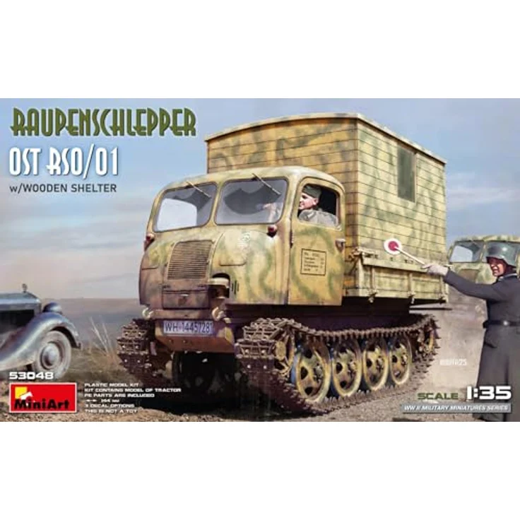 MiniArt 53048 RSO/01, Modellfahrzeug 1:35 mit Holzfahrerhaus und geätzten Messingteilen – Bild 2